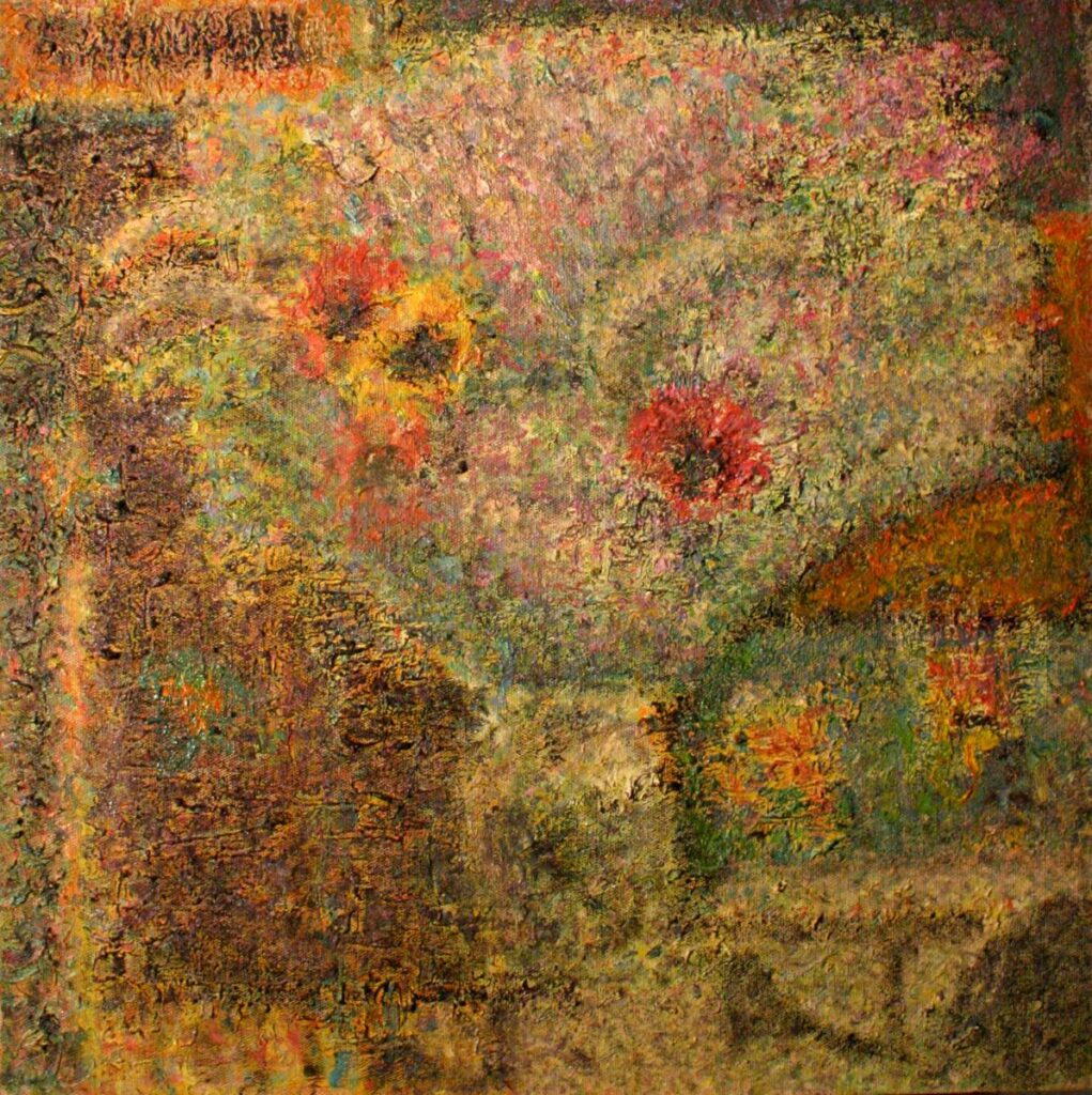 Квіти степів Київщини, полотно, олія, 80х80 см, Дмитро Коваль