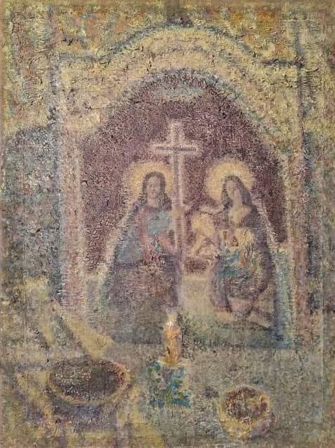 Натюрморт з іконою, полотно, олія, 80х60 см, Дмитро Коваль