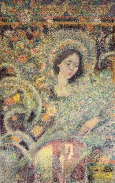 Дівчина-весна, полотно олія 125х80 см, Дмитро Коваль