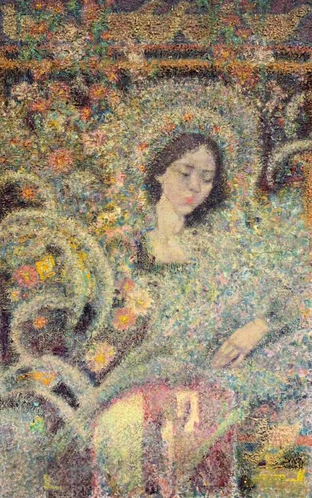 Дівчина-весна, полотно олія 125х80 см, Дмитро Коваль