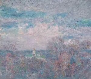 Вид на осінній Поділ, полотно, олія, 70х80 см, Коваль Дмитро