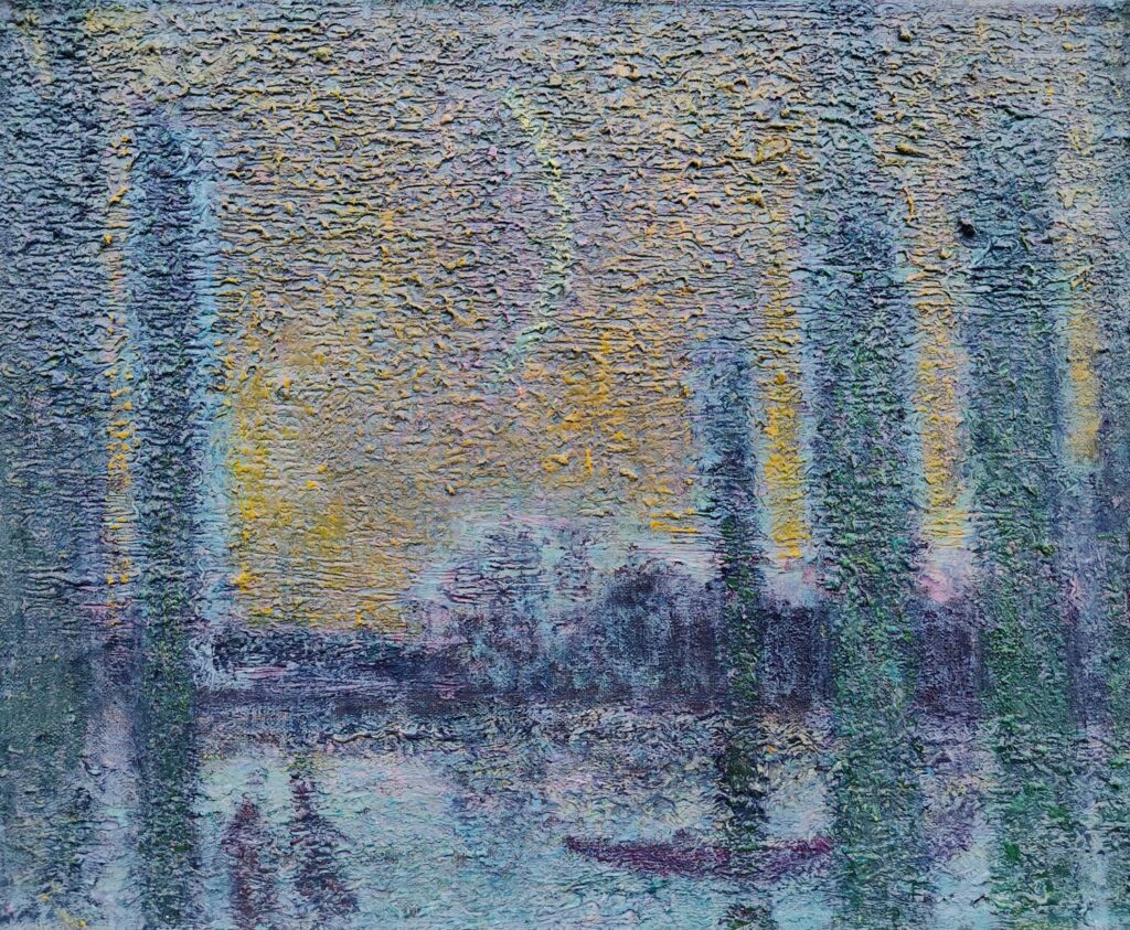 Закохані, полотно, олія, 45х55 см, Дмитро Коваль, пейзаж