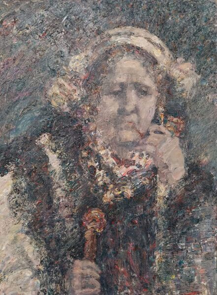 Гуцульська пісня. Портрет Марії Кречунєк, полотно, олія, Дмитро Коваль