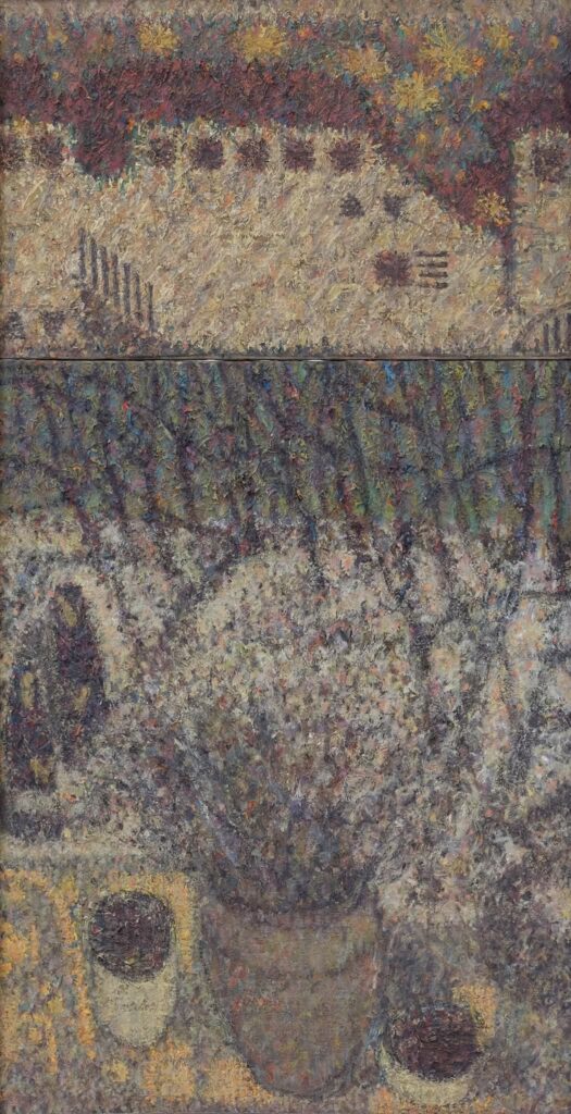 Кава-чай, Дмитро Коваль Премія ім. В. Зарецького полотно, олія, 2015 р., 130х60 см Знаходиться у приватній колекції