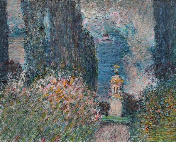 Осіння Дзвіниця, полотно олія, 40х50, Києво-Печерська лавра, 2025 рік - Дмитро Коваль, інтимний пейзаж