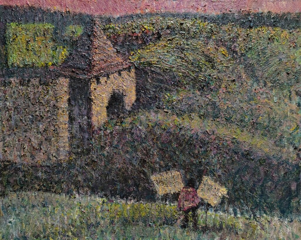 Літній спогад (Турецька брама Хотинської фортеці), 40х50 см, полотно, олія, 2025 | Дмитро Коваль