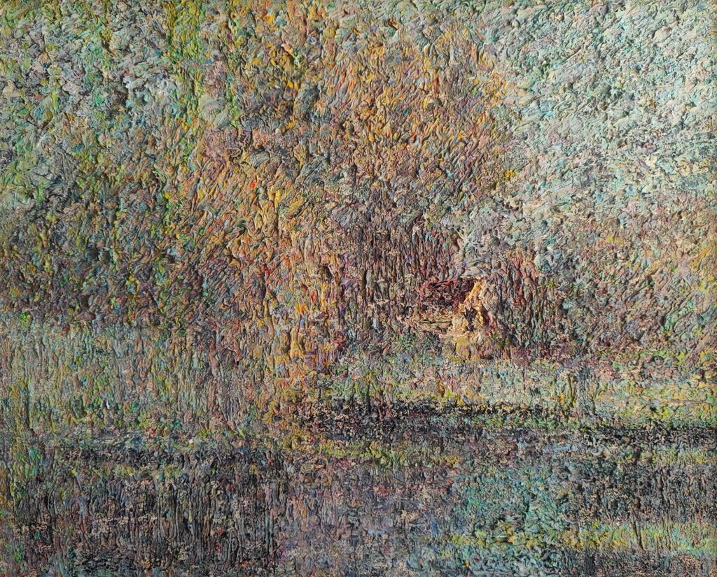 А верби все так само плачуть..., 2024, Полотно, олія, 40х50 см, Дмитро Коваль