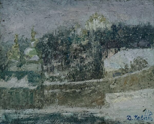 Зимовий день у Лаврі, 2011, 40x50, полотно олія | Дмитро Коваль