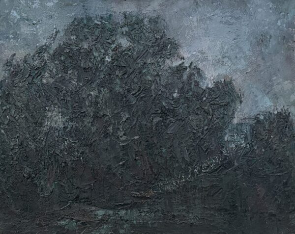 Ніч на замковому кладовищі, 2010, Картон-олія, 40х50 см | Дмитро Коваль
