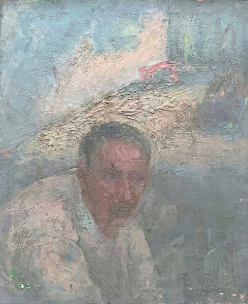Дмитро Коваль - У дворі. Ностальгічний спогад, 2010, Полотно-олія,, 60х50